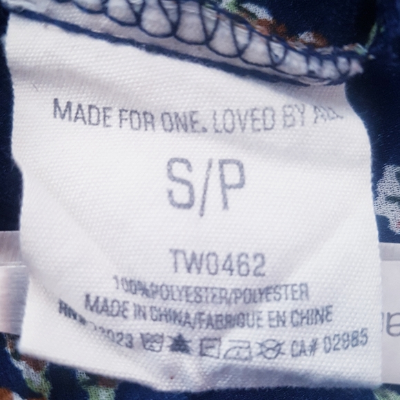 RACHEL & CHLOE Blue Floral Sheer Short Sleeve Kimono - Picture 6 of 7